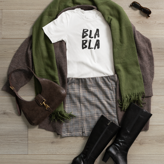 High Waisted Tee "Bla Bla"