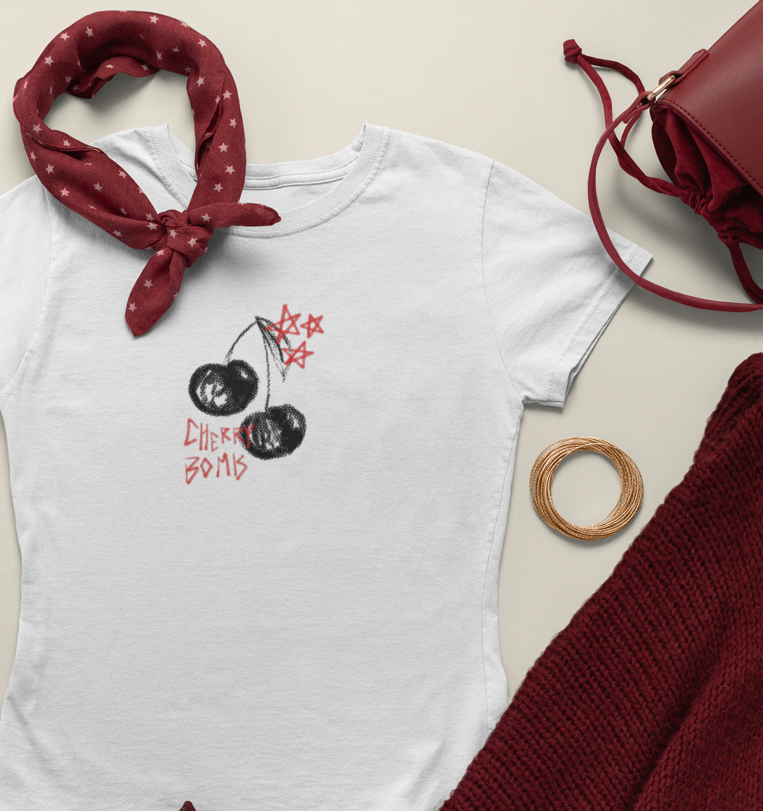 Cherry Bomb Crop Tee
