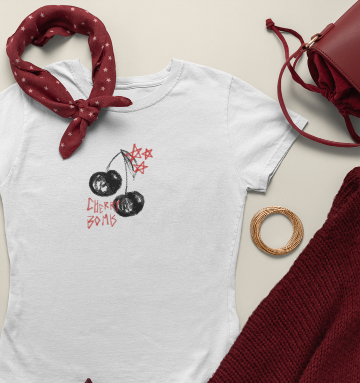 Cherry Bomb Crop Tee