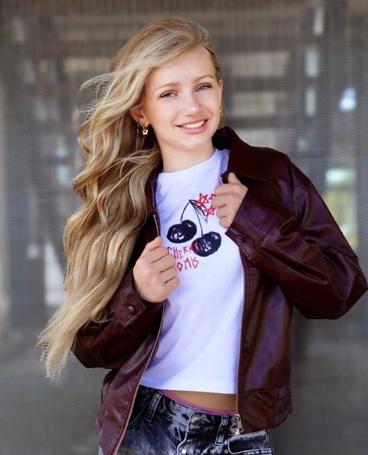 Cherry Bomb Crop Tee
