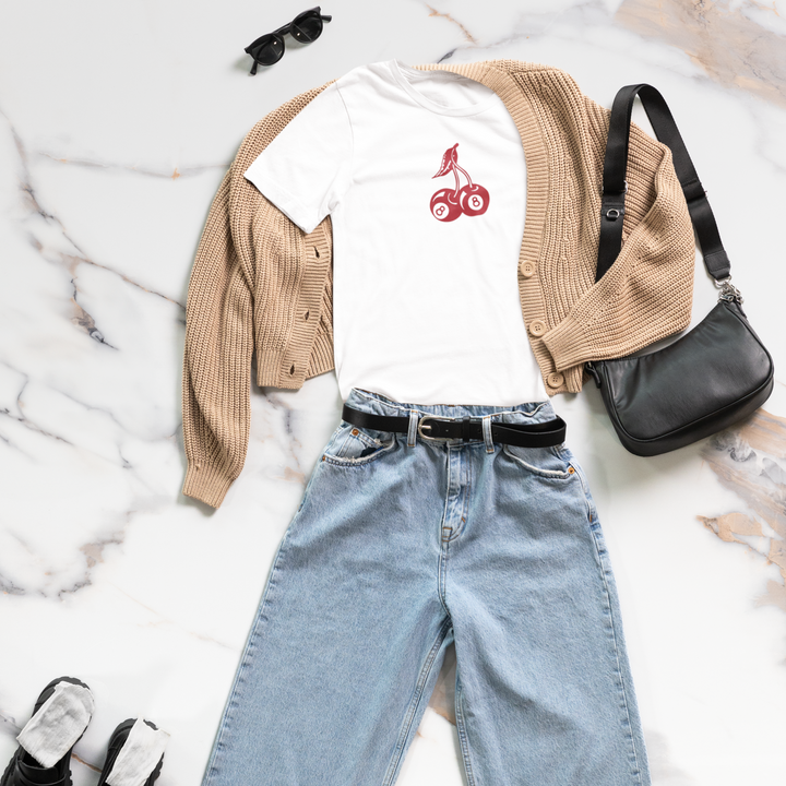 Cherry 8 Crop Tee