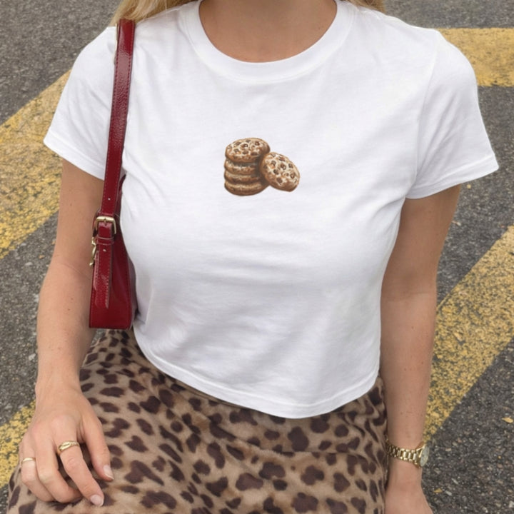 Cookie Break Crop Tee