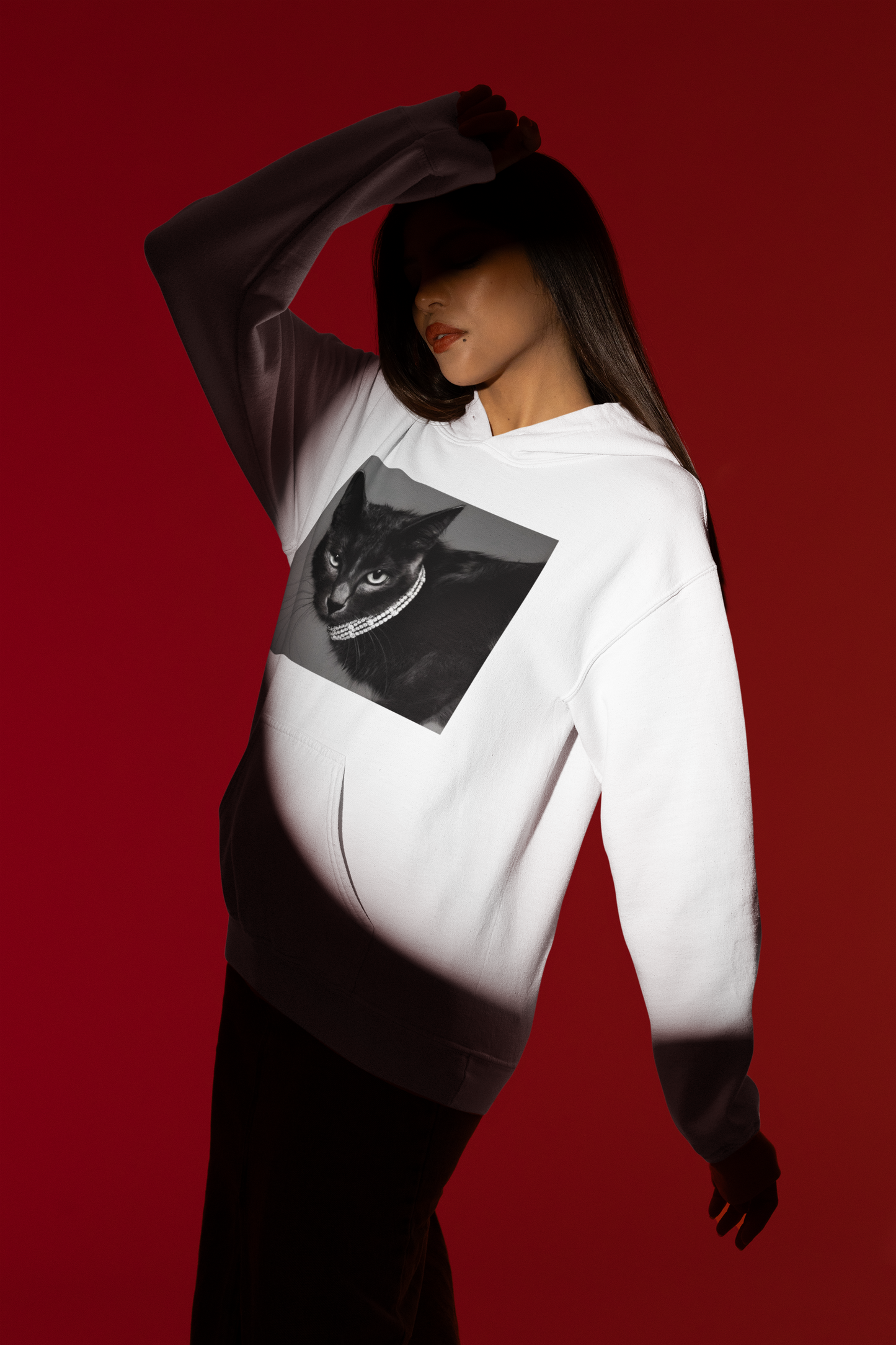 Hoodie 'Diamond Cat'