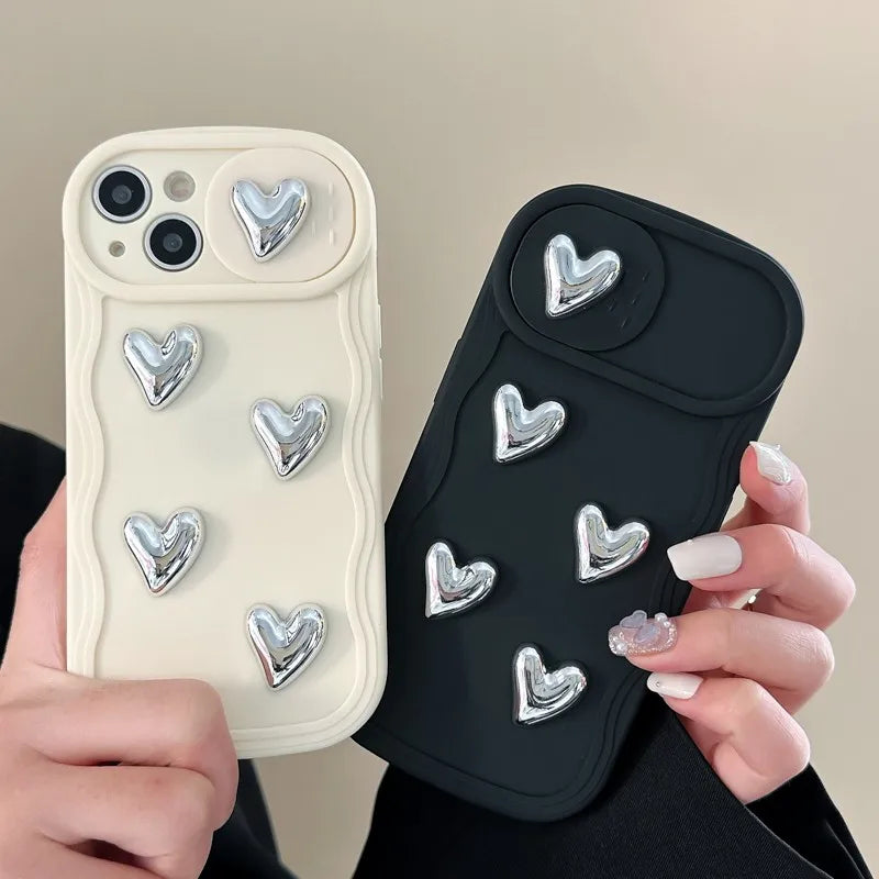 'Silvery Heart' Phone Case