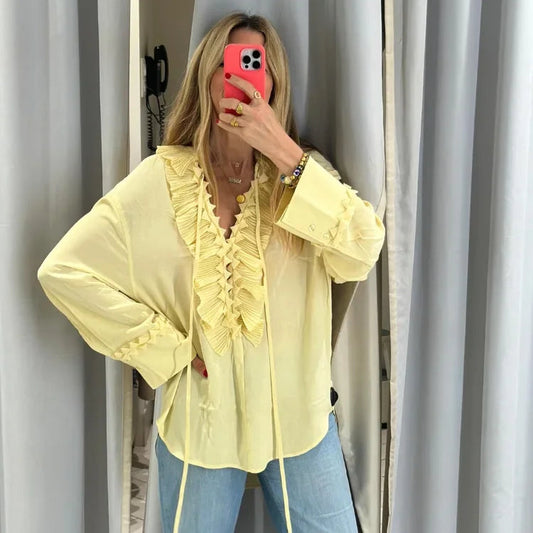 Cloud Ruffle Blouse