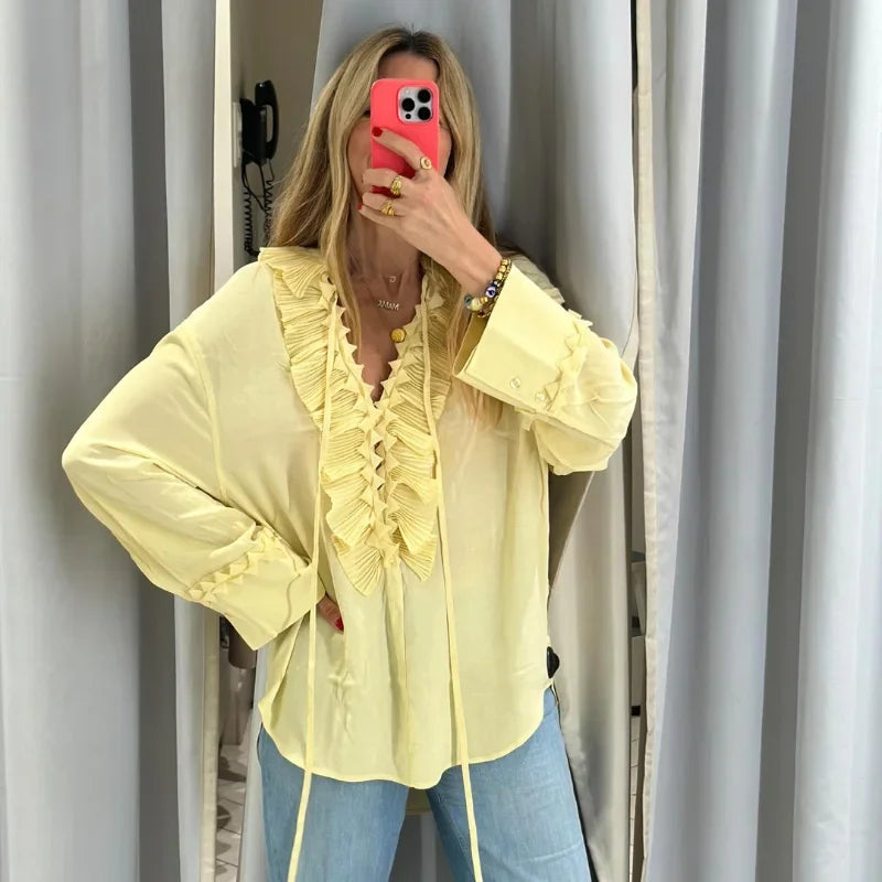 Cloud Ruffle Blouse