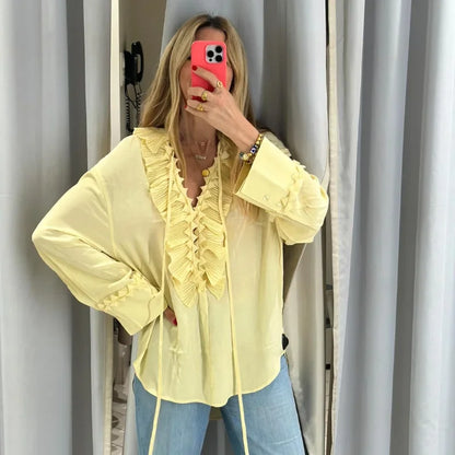 Cloud Ruffle Blouse