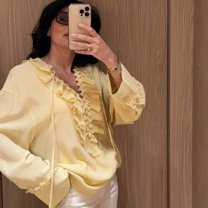 Cloud Ruffle Blouse