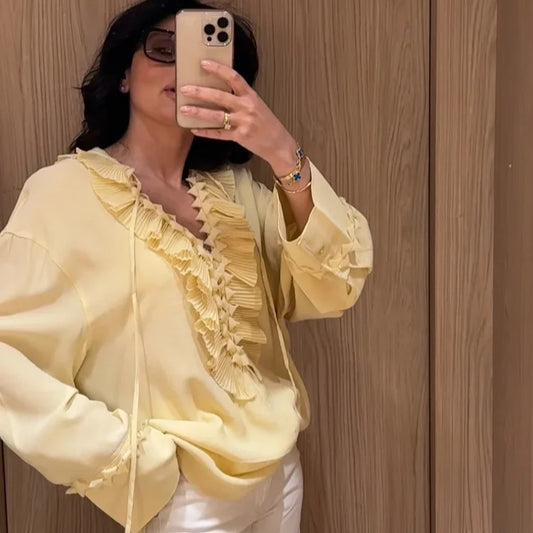 Cloud Ruffle Blouse