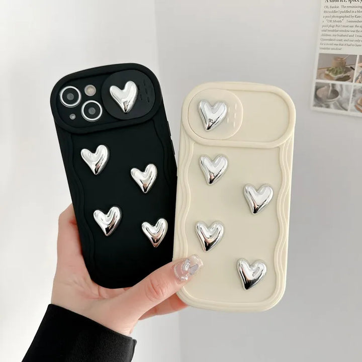 Silvery Heart Phone Case