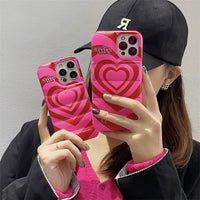 Gradient Love Puffer Phone Case