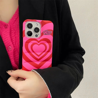 'Gradient Love' Puffer Phone Case