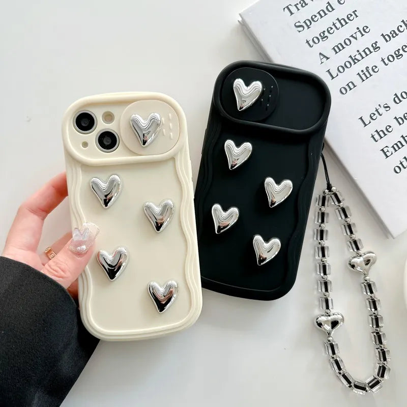 'Silvery Heart' Phone Case