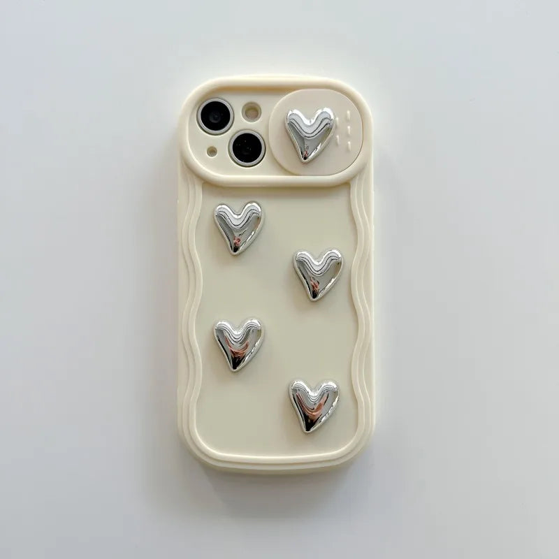 'Silvery Heart' Phone Case