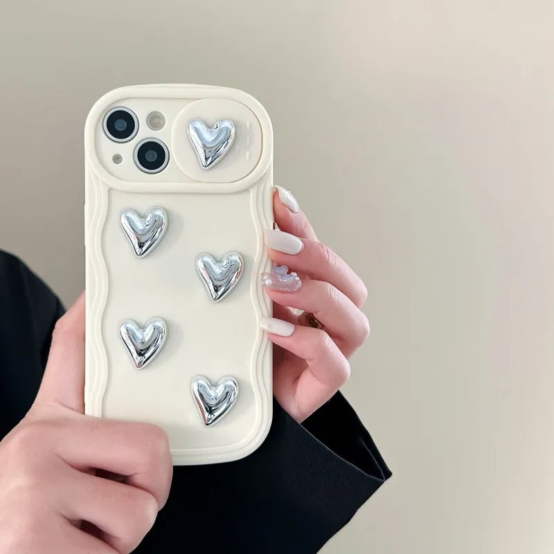 'Silvery Heart' Phone Case