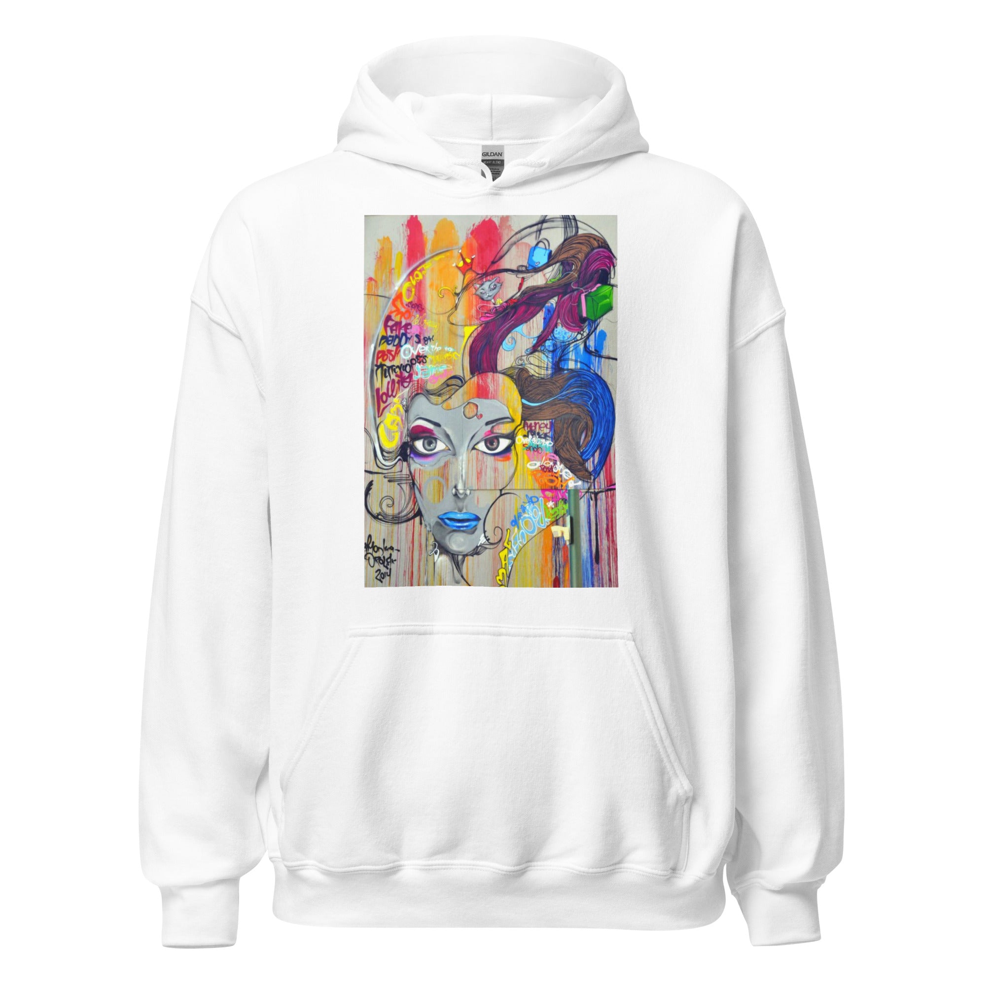 Hoodie painted woman online