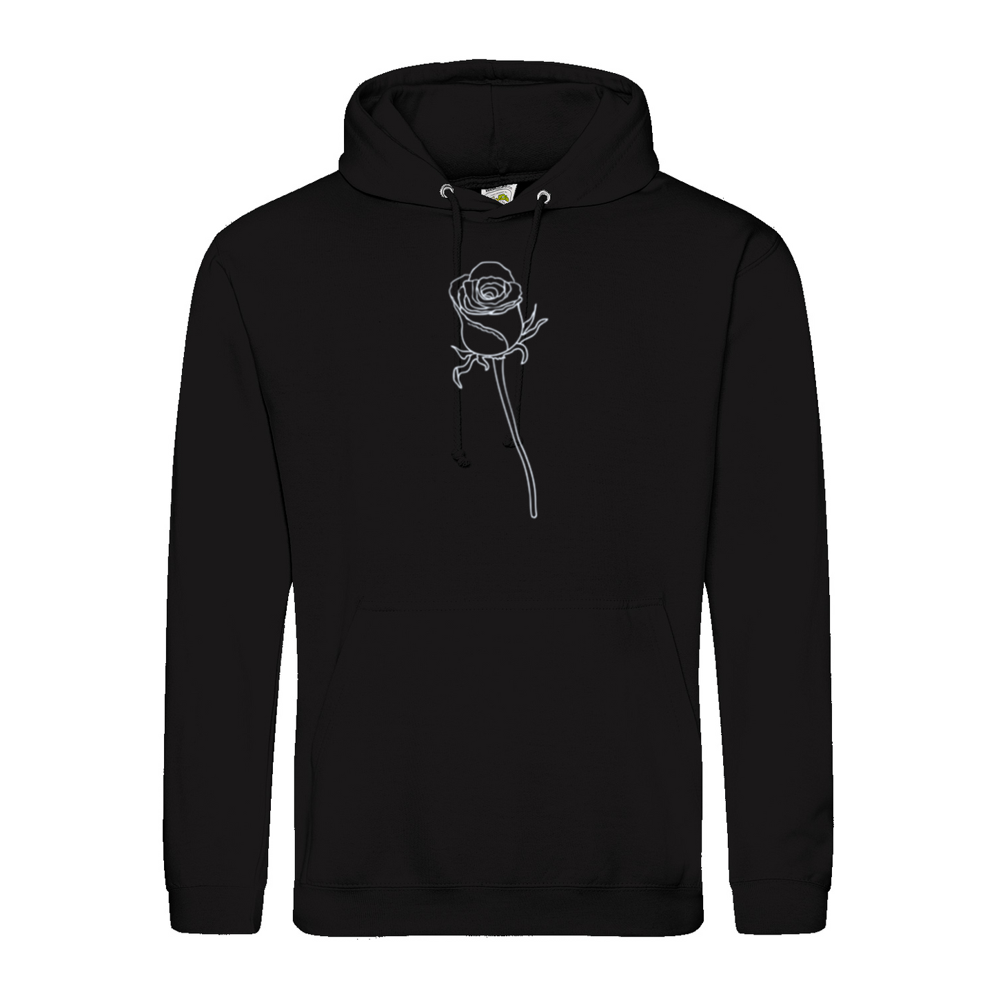 Rose top black hoodie